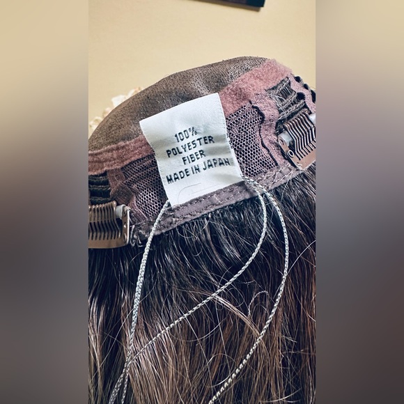 Raquel Welch 14" Wavy Top Billing Top-of-The-Head Hairpiece RL12/22SS Cappuccino - Picture 14 of 16